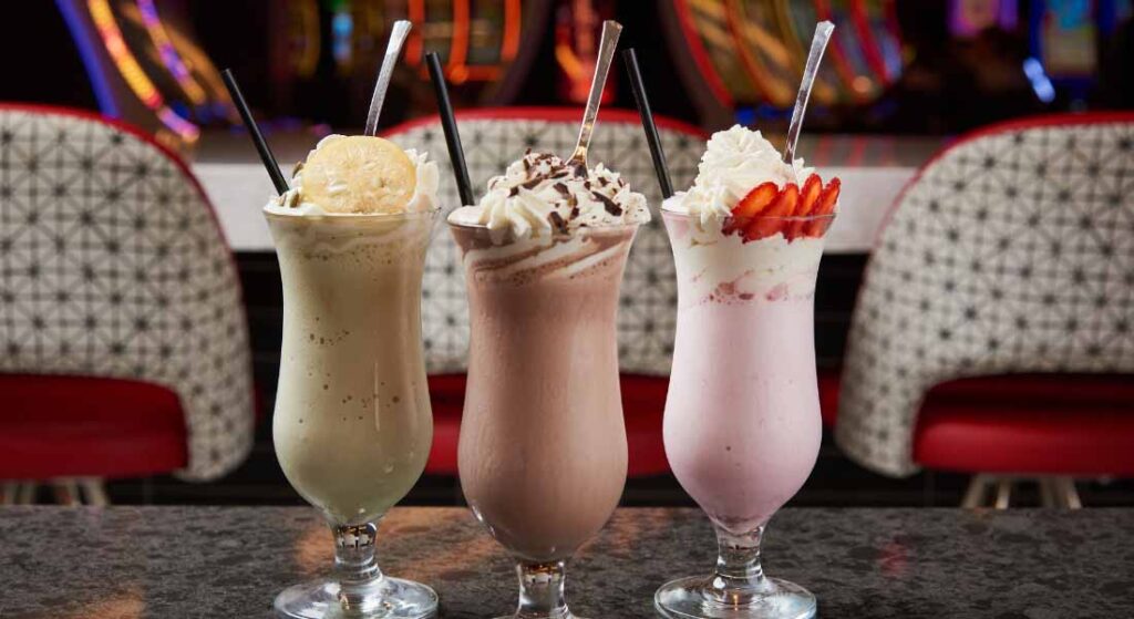 Milkshakes at The Soda Shoppe at Terre Haute Casino Resort in Terre Haute, IN
