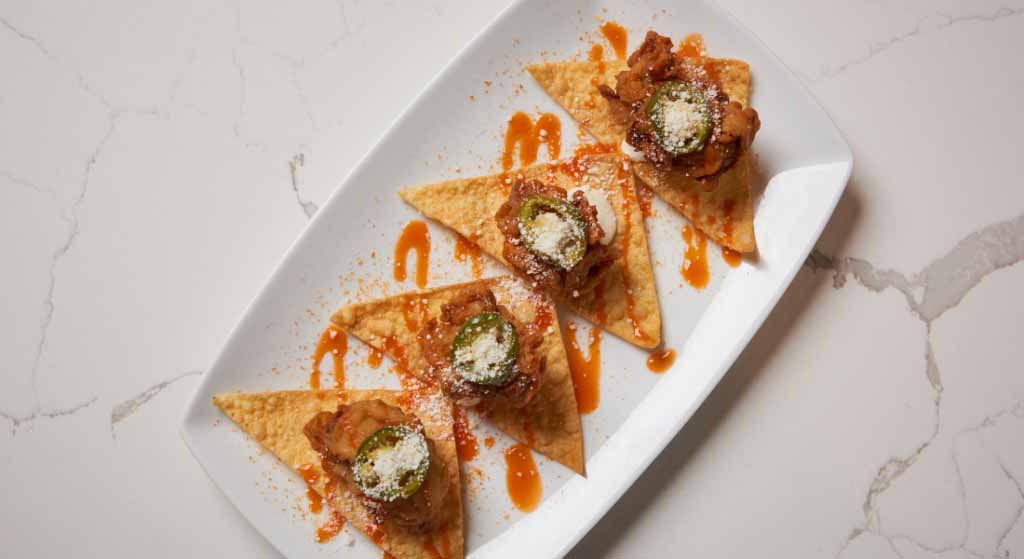 Oyster Nachos at Altitude Bar Lounge at Terre Haute Casino Resort in Terre Haute, IN