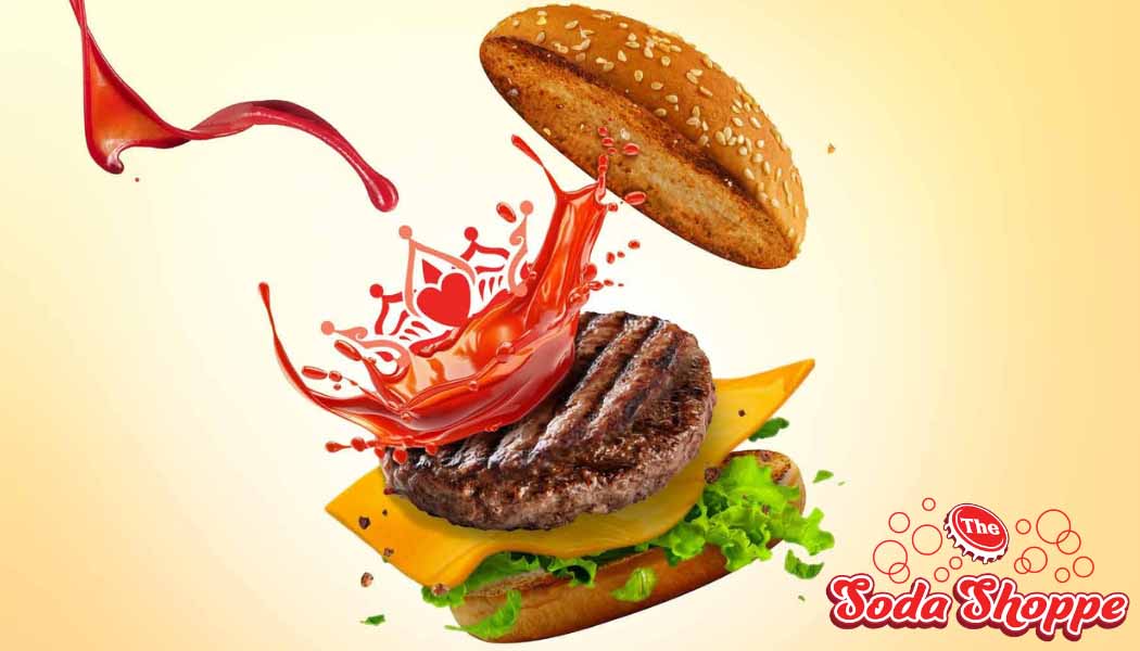 Burger at The Soda Shoppe
