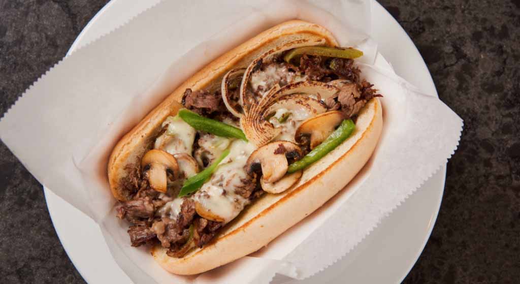 Cheesesteak atThe Soda Shoppe at Terre Haute Casino Resort in Terre Haute, IN
