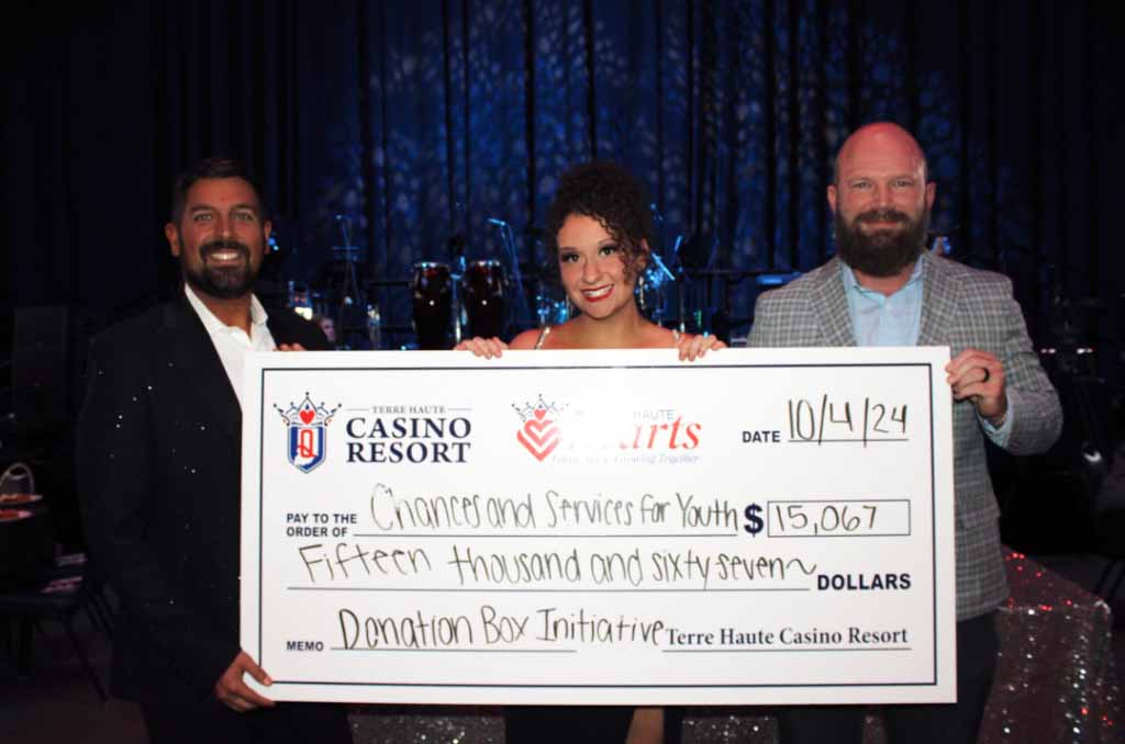 Terre Haute Casino Resort donates $15,000 to Chances and Services for Youth