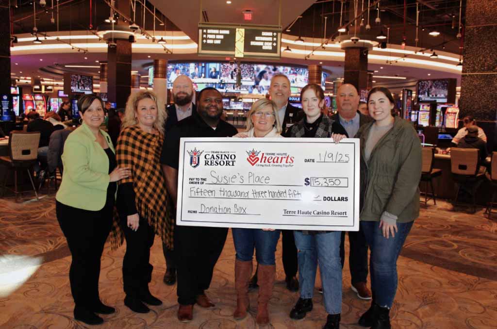 Terre Haute Casino Resort's Donatio to Susie's Place for $15,350