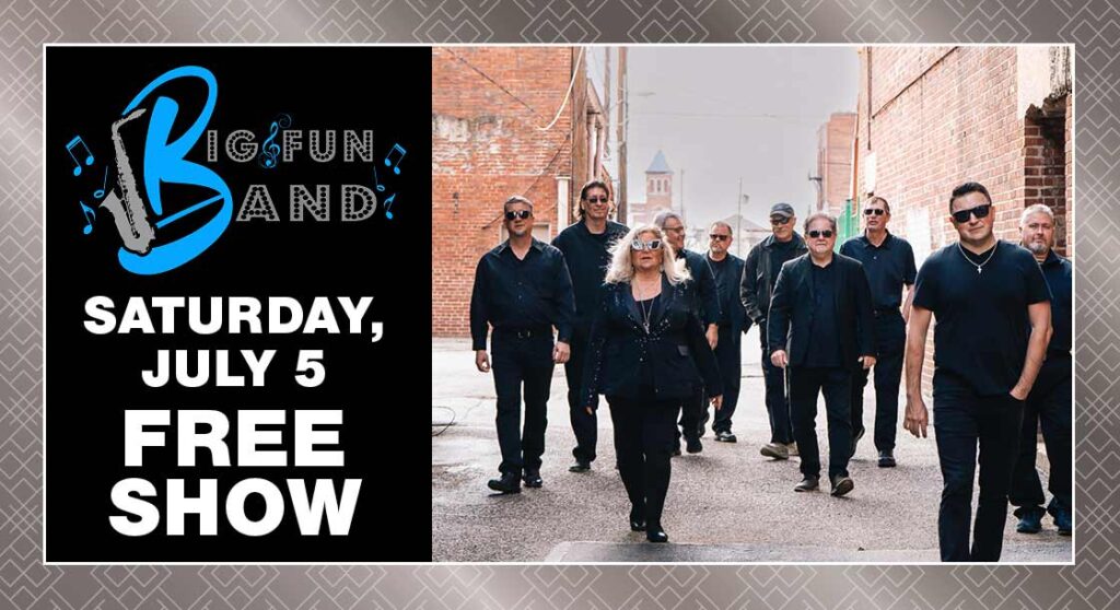 The Big Fun Band performing July 5th, 2025
